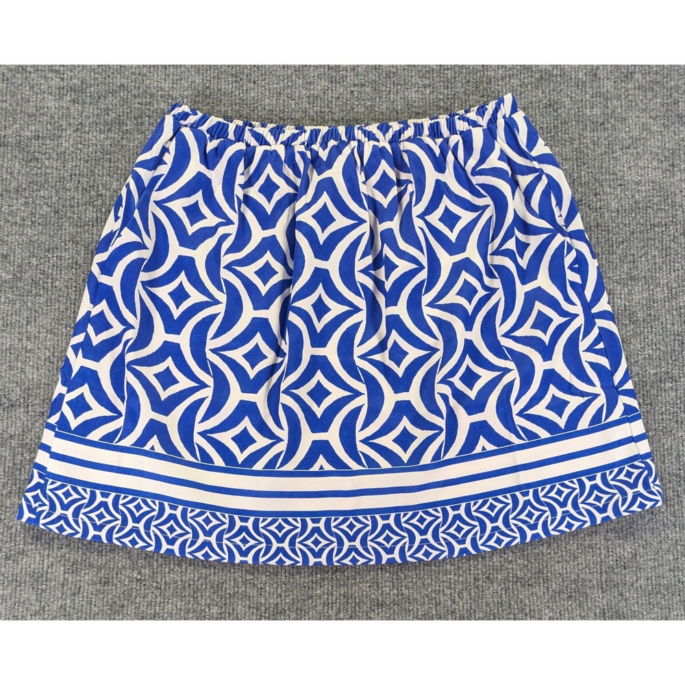 Seven Wonders Alara Mini Skirt Navy White Geometric Print SW25-1004-ALN-08 S